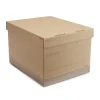 File Storage|Staples Medium Duty File Box, Lift Off Lid, Letter/Legal, Brown/Gray, 12/Carton (TR59213)