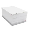 File Storage|Staples Medium Duty File Box, Lift Off Lid, Legal, White/Gray, 4/Carton (TR59216)