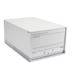 File Storage|Staples Medium Duty File Drawers, Legal, White/Gray, 6/Carton (TR59226)