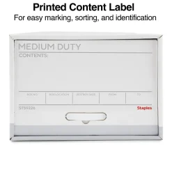 File Storage|Staples Medium Duty File Drawers, Legal, White/Gray, 6/Carton (TR59226)