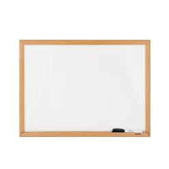 Dry Erase*Staples Melamine Dry-Erase Whiteboard, MDF Frame, 2' x 1.5' (50069)