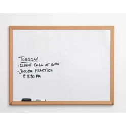 Dry Erase*Staples Melamine Dry-Erase Whiteboard, 4' x 3' (6534N)