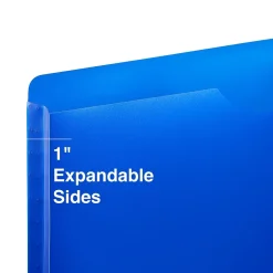 File Folders|Staples Moisture Resistant File Pockets, Letter Size, Assorted Colors, 10/Pack (TR18372)