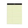 Notepads|Staples Notepad, 8.5" x 11.75", Law Ruled, Canary, 100 Sheets/Pad, Each (ST57348)