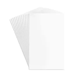 Notepads|Staples Notepads, 5" x 8", Unruled, White, 100 Sheets/Pad, Dozen Pads/Pack (ST57329)