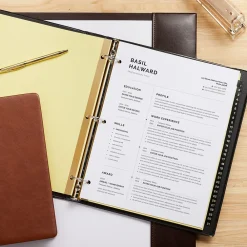 Dividers|Staples Numeric Leather Dividers, 31-Tab, Black (18947/11485)