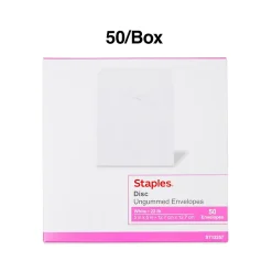 Best Staples Open End CD/DVD Envelopes, 5
