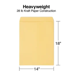 Sale Staples Open End Kraft Catalog Envelopes, 14