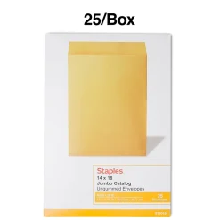 Sale Staples Open End Kraft Catalog Envelopes, 14