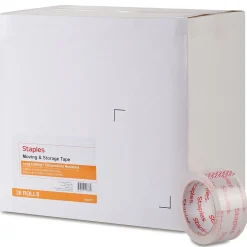 Outlet Staples Packing Tape , 1.88" x 54.6 yds., Clear, 36/Rolls (52219)
