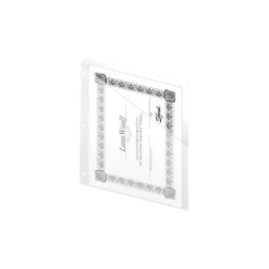 Pocket Folders|Staples 2-Pocket Presentation Folders, Clear, 5/Pack (36051)