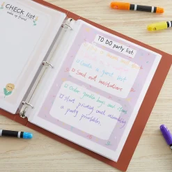 Sheet Protectors|Staples Poly Binder Pocket, 3-Hole Punched, , 5/Pack (ST15159-CC) Clear