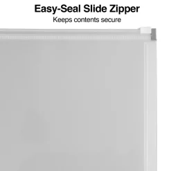 Dividers|Staples Poly Zipper Pouch, 3-Hole Punched, Clear (ST26190-CC)