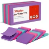 Sticky Notes*Staples Pop-up Notes, 3" x 3", Berry Blast Collection, 100 Sheet/Pad, 12 Pads/Pack (52225)
