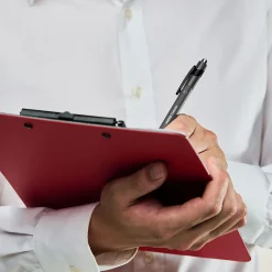 Pens|Staples Postscript Retractable Ballpoint Pens, Fine Point, Black Ink, Dozen (18264)