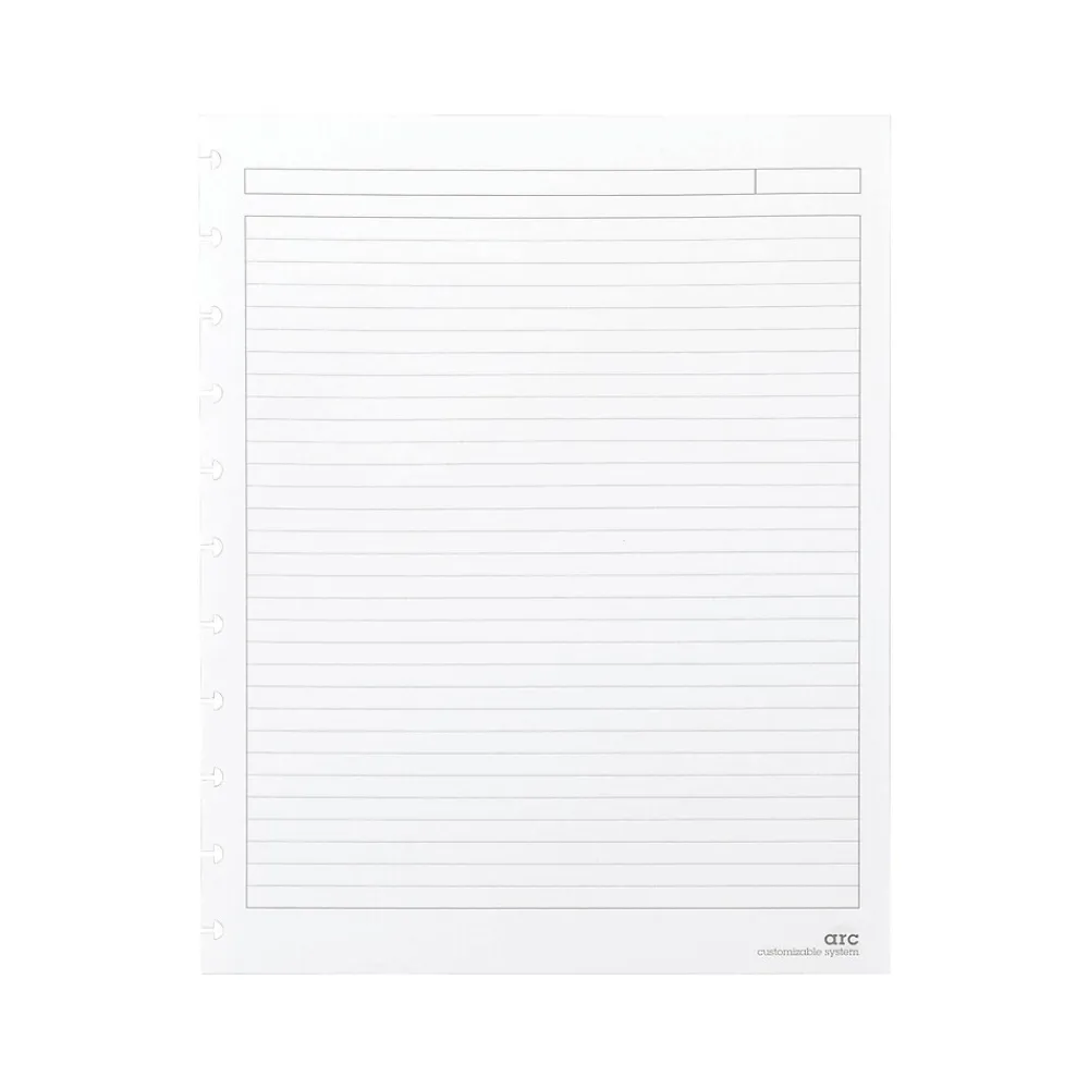Filler Paper|Staples Premium Arc Notebook System Refill Paper, 8.5" x 11", 50 Sheets, Narrow Ruled, White (19992)