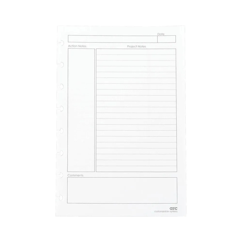 Filler Paper|Staples Premium Arc Notebook System Refill Paper, 5.5" x 8.5", 50 Sheets, College Ruled, White (20022)