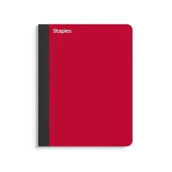 Composition Notebooks|Staples Premium Composition Notebook, 7.5" x 9.75", College Ruled, 100 Sheets, Assorted Colors (TR58341)