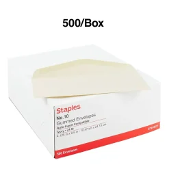 Best Staples Premium Gummed #10 Business Envelopes, 4 1/8