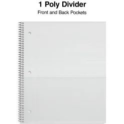 Subject Notebooks|Staples Premium Poly 1-Subject Notebook, 8.5