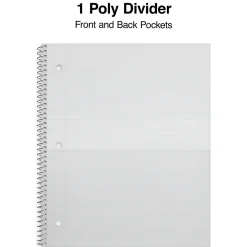 Subject Notebooks|Staples Premium Poly 1-Subject Notebook, 8