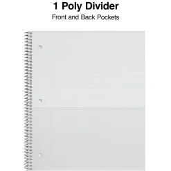 Subject Notebooks|Staples Premium Poly 1-Subject Notebook, 8.5