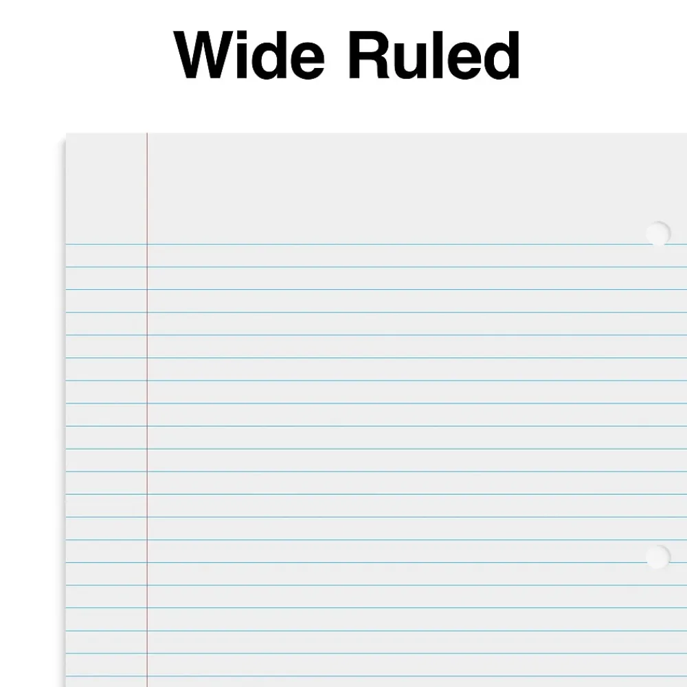 Subject Notebooks|Staples Premium Poly 1-Subject Notebook, 8" x 10.5", Wide Ruled, 100 Sheets, (TR20960) Purple