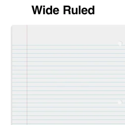 Subject Notebooks|Staples Premium Poly 1-Subject Notebook, 8" x 10.5", Wide Ruled, 100 Sheets, (TR20961) Teal