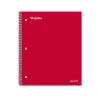 Subject Notebooks|Staples Premium 1-Subject Notebook, 8" x 10.5", Wide Ruled, 100 Sheets, Red, 12/Carton (TR20958CT)
