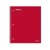 Subject Notebooks|Staples Premium 1-Subject Notebook, 8.5" x 11", College Ruled, 100 Sheets, Red, 12 Notebooks/Carton (ST20952CT)