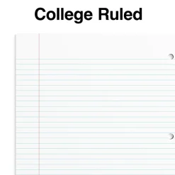 Subject Notebooks|Staples Premium 1-Subject Notebook, 8.5" x 11", College Ruled, 100 Sheets, Blue, 12/Carton (TR20951CT)