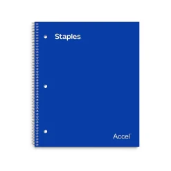 Subject Notebooks|Staples Premium 1-Subject Notebook, 8" x 11", Graph Ruled, 100 Sheets, (ST58323) Blue