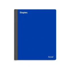 Subject Notebooks|Staples Premium 3-Subject Notebook, 8.5" x 11", College Ruled, 150 Sheets, (ST58330) Blue