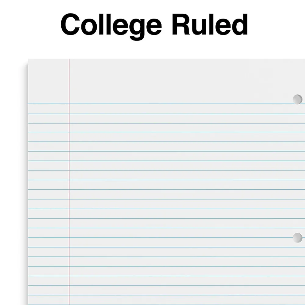 Subject Notebooks|Staples Premium 3-Subject Notebook, 8.5" x 11", College Ruled, 150 Sheets, (ST58316) Teal