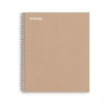 Subject Notebooks|Staples Premium 3-Subject Notebook, 8.5" x 11", College Ruled, 150 Sheets, Brown (TR52123)