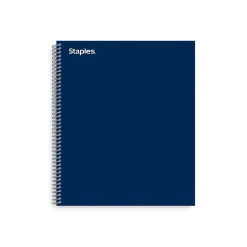 Subject Notebooks|Staples ® Premium 1-Subject Subject Notebooks, 8.5" x 11", College Ruled, 100 Sheets, Blue (TR58356M-CC)