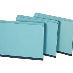 File Folders|Staples Pressboard File Folders, Single Tab, Letter, Blue, 25/Box