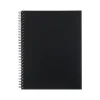 Notebooks|Staples Professional Notebook, 6-1/2" x 9-1/2", 80 Sheets, College Ruled, Black (25144)
