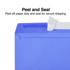 Discount Staples QuickStrip EasyClose Self Seal #10 Business Envelopes, 4 1/8" x 9 1/2", Assorted Colors, 50/Pack (ST23431-CC)