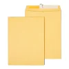 New Staples QuickStrip EasyClose Kraft Self Seal Catalog Envelopes, 9" x 12", Brown, 100/Box (ST381970-CC)