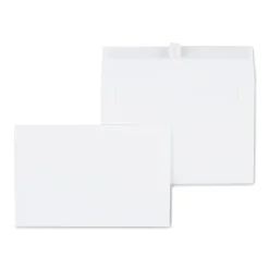 Hot Staples QuickStrip EasyClose Self Seal Invitation Envelopes, White Wove, 100/Box (ST394063/394063)
