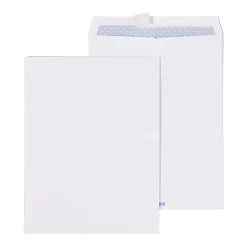 Sale Staples QuickStrip EasyClose Self Seal Security Tinted Catalog Envelopes, 10" x 13", White, 100/Box (ST19957/19957)