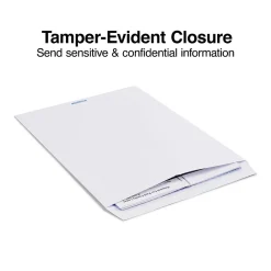 Sale Staples QuickStrip EasyClose Self Seal Security Tinted Catalog Envelopes, 10" x 13", White, 100/Box (ST19957/19957)