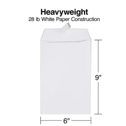 Hot Staples QuickStrip EasyClose Self Seal #1 Catalog Envelopes, 6