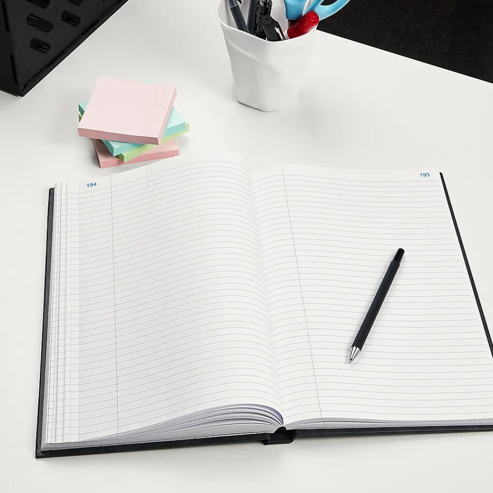 Accounting & Record Journals*Staples Record Book, 7.25"W x 11.75"H, Blue Marble, 300 Sheets/Book (886673)