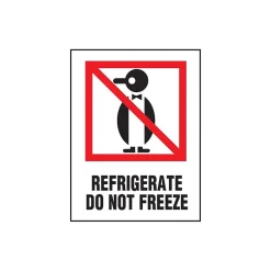 New SI Products Staples Refrigerate Do Not Freeze Label, 03"L x 04"W, 500/Roll (DL4000)