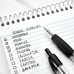 Pens|Staples ® Retractable Ballpoint Pens, Medium Point, 1.0mm, Black Ink, Dozen (50793-CC)