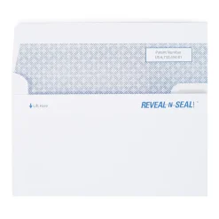 New Staples Reveal N Seal Self Seal Security Tinted #8 Business Envelope, 3 5/8" x 8 5/8", White, 300/Box (67539S)