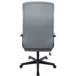 Ergonomic Chairs*Staples ® Rutherford Ergonomic Faux Leather Swivel Executive Chair, (58677V) Gray