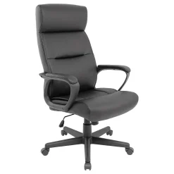 Ergonomic Chairs*Staples Rutherford Luxura Ergonomic Faux Leather Swivel Manager Chair, (ST45608V-CC) Black